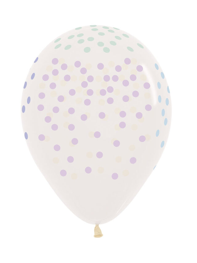 Globo Confetti Multicolor Pastel Infinity