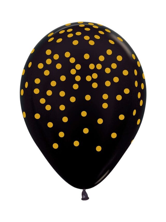 Globo Confetti Dorado  Infinity