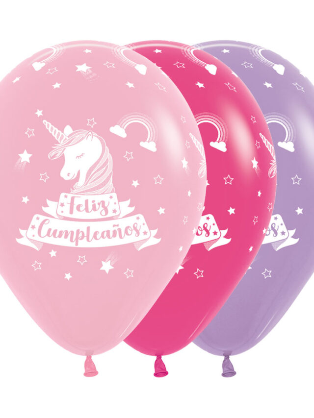 Globo Feliz Cumpleaños Unicornio Infinity
