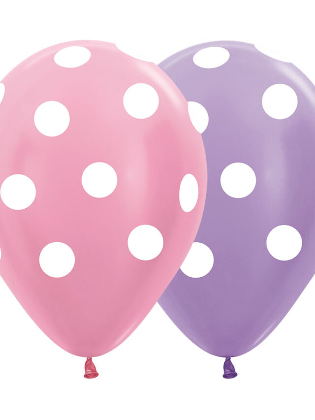 Globo Polka Dots Niña Infinity