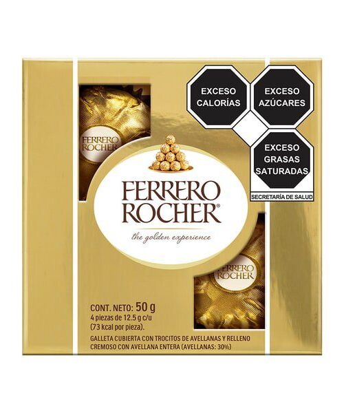 Chocolate Ferrero, 4 unidades