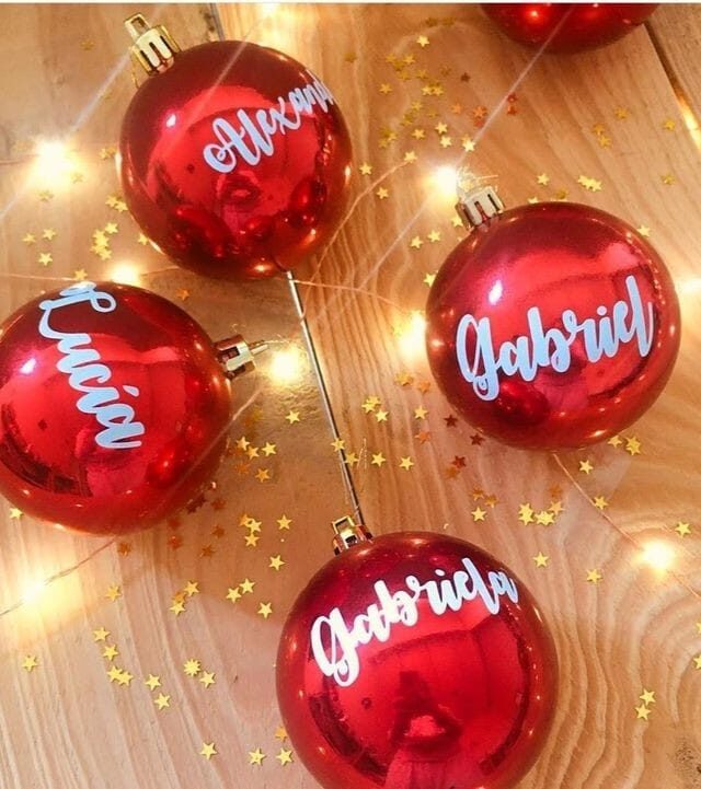 Bolas navideñas personalizadas