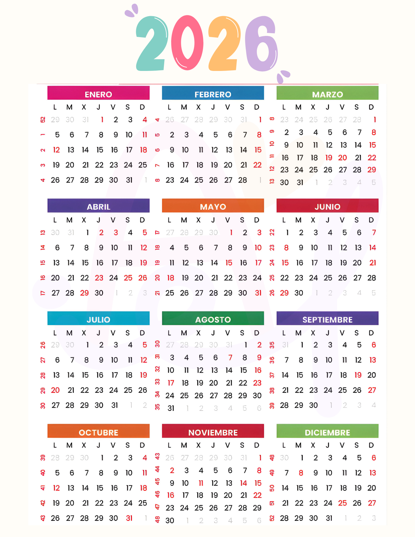 Planner 2026 Imprimible - Imagen 6