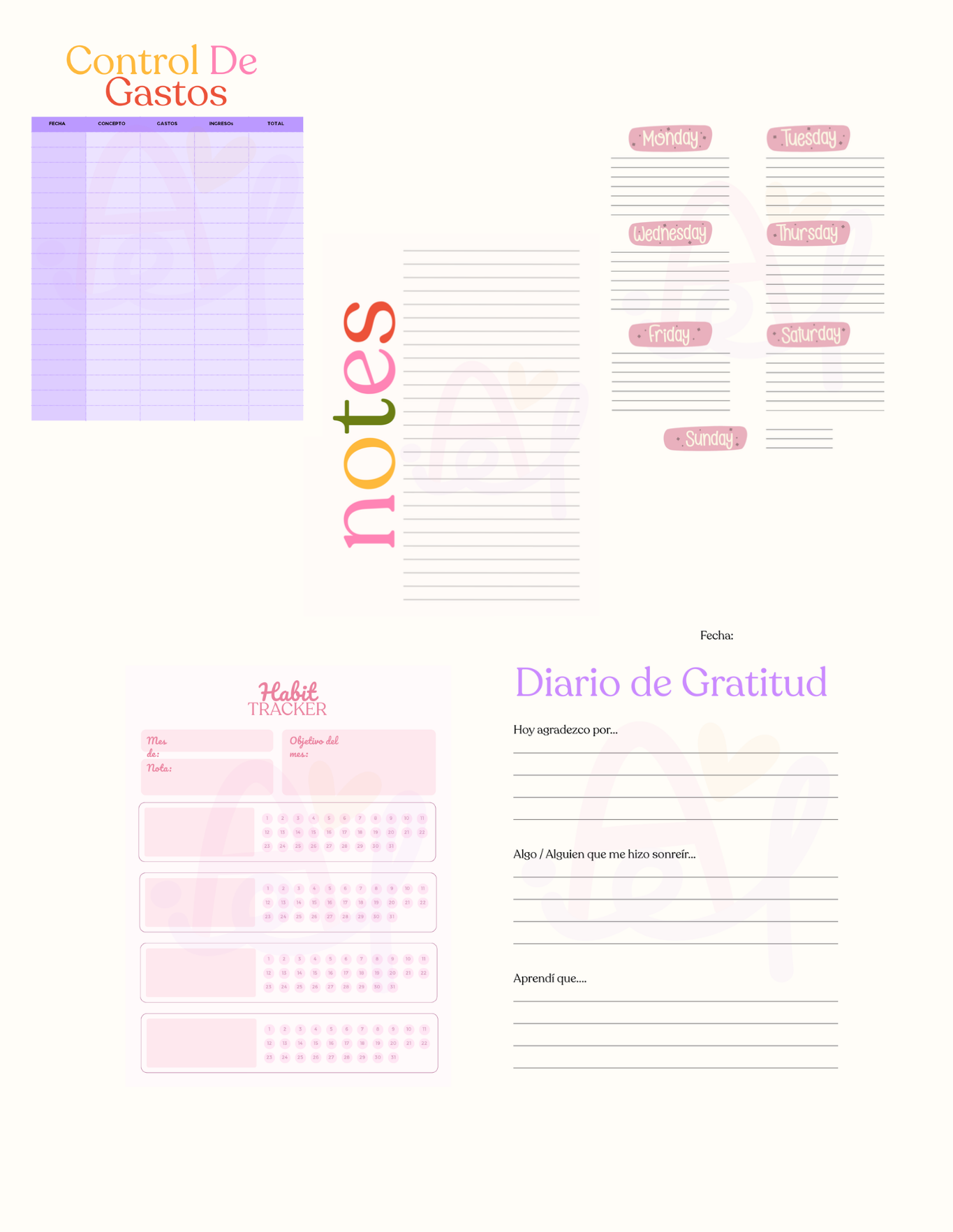 Planner 2026 Imprimible - Imagen 7