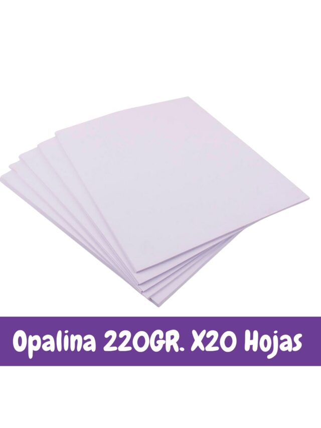 Opalina 220GR. X 20 Hojas A4
