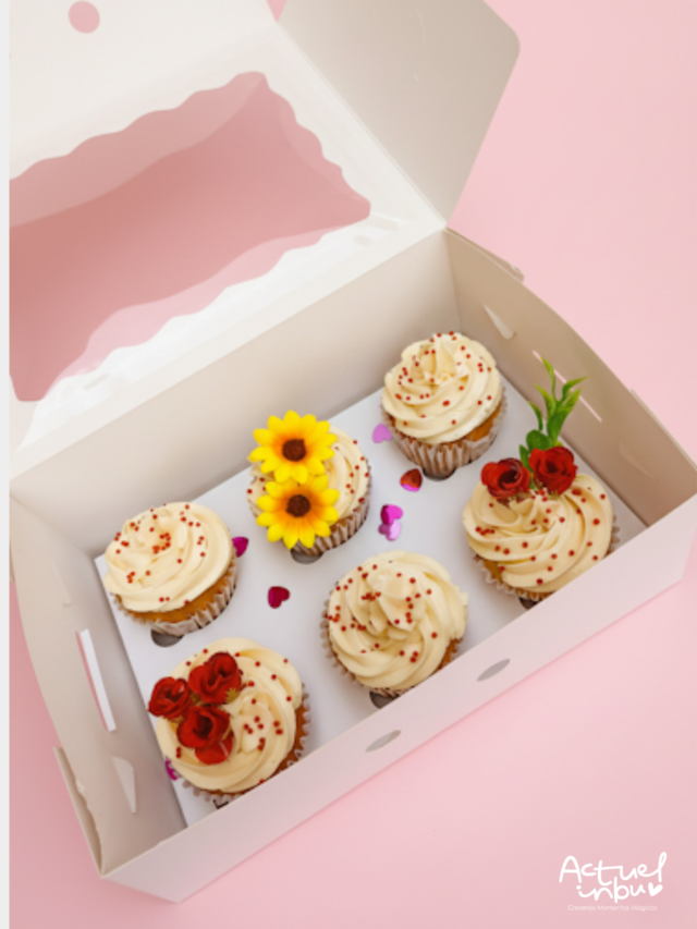 Caja de Cupcakes, 6 unidades