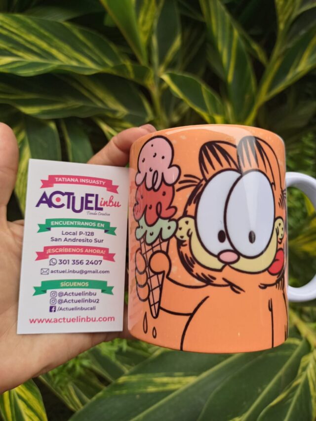 Mug Garfield: Helado