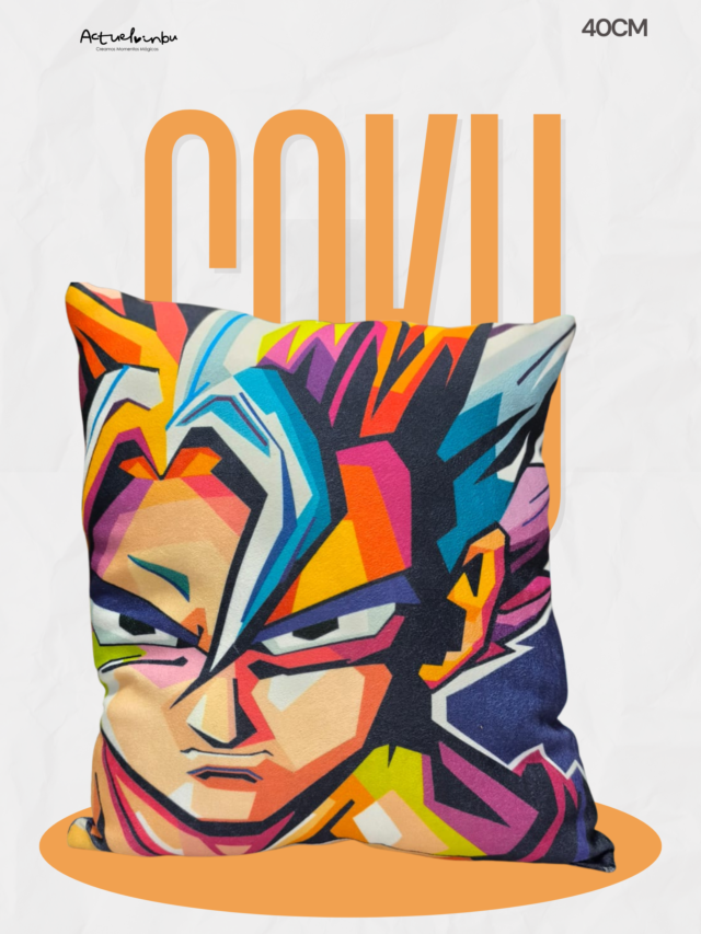 cojin sublimado de goku de dragon ball