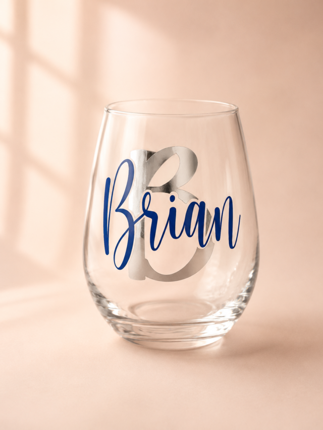 Vaso de vidrio personalizado
