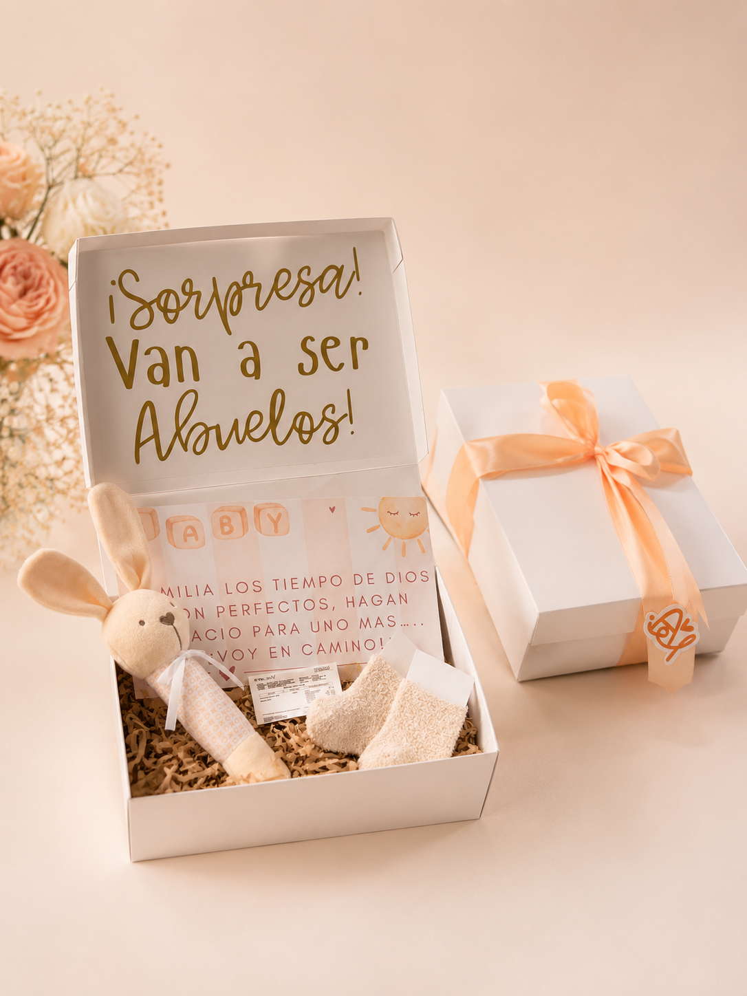 Caja Sorpresa para Anunciar Embarazo | Van a ser Abuelos - Imagen 2