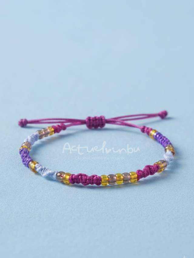 Pulsera mostacillas colores