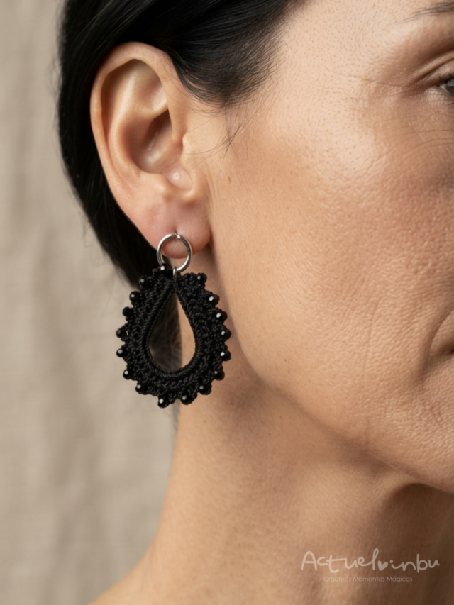 Aretes sombra de luna