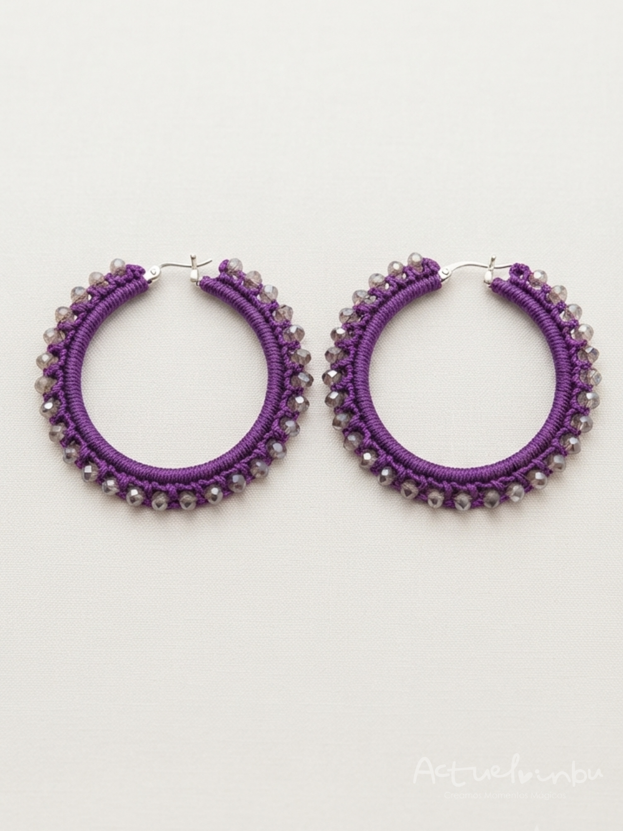 Aretes violeta amatista
